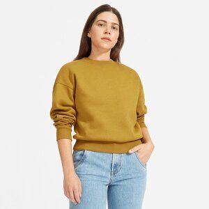 Everlane The ReNew Sweatshirt Size S Mustard Gold